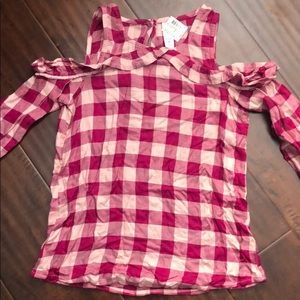 Justice girl’s cold shoulder top